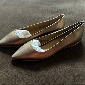 Elegant Dark Shimmer Gold Women's UGG Collection Flats, size 7